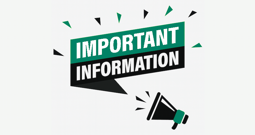 მნიშვნელოვანი ინფორმაცია